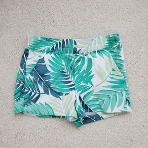Janie and Jack Girls Palm Leaf Tropical Shorts sz18-24m